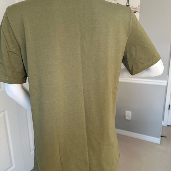 Olive colored size Medium T shirt - do no harm- take no bull - Picture 3 of 3
